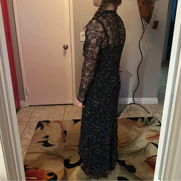 Zara Limited Edition Black Midi Embellished dress. NWOT size M/L - Picture 2 of 16